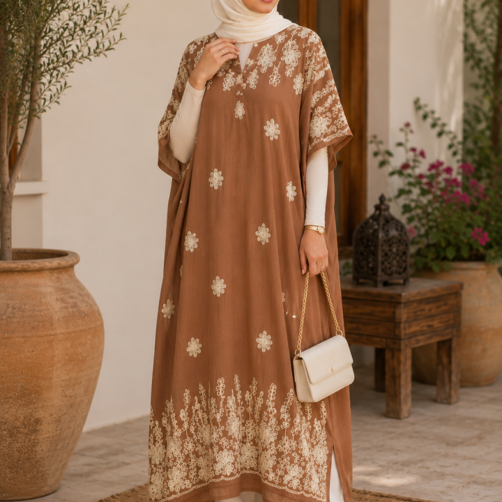 OLMIRA MOCHA KAFTAN | NILOFER HADHI | DUBAI MAXI | 402