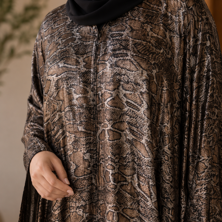 LEOPARD MOCHA KAFTAN | NILOFER HADHI | 402