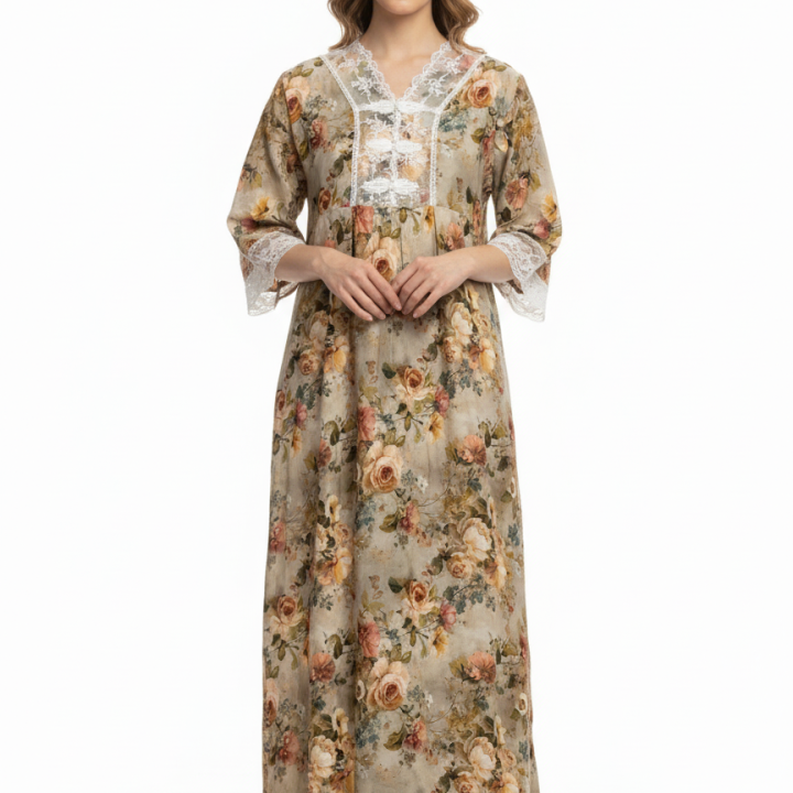 FLORAL RAYON MAXI