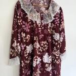 Maroon petal lace maxi || Free size || 502