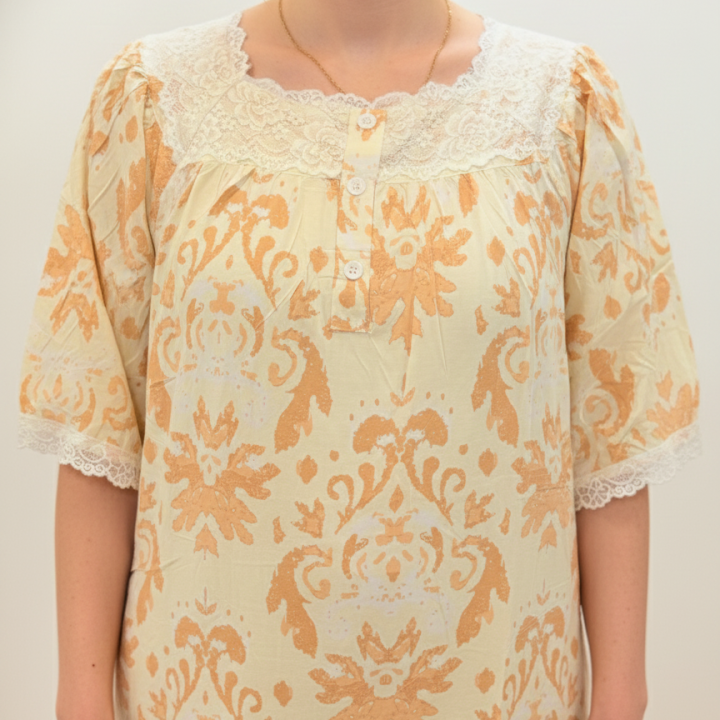 SQUARE NECK RAYON MAXI | ZHONG BRAND