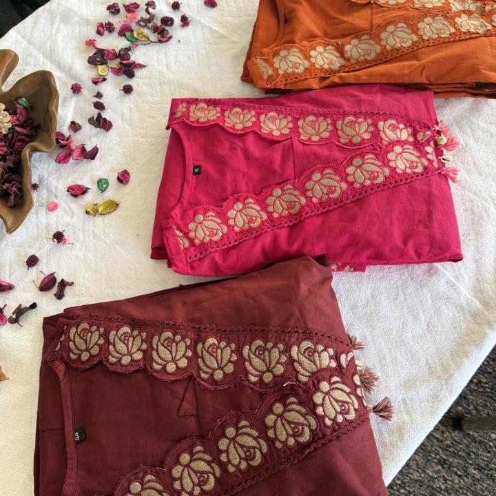 BRICK COTTON SALWAR SET