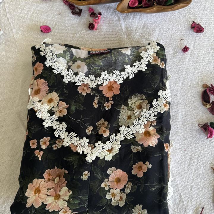 FLORAL V NECK LAYS MAXI | DUBAI MAXI | 504