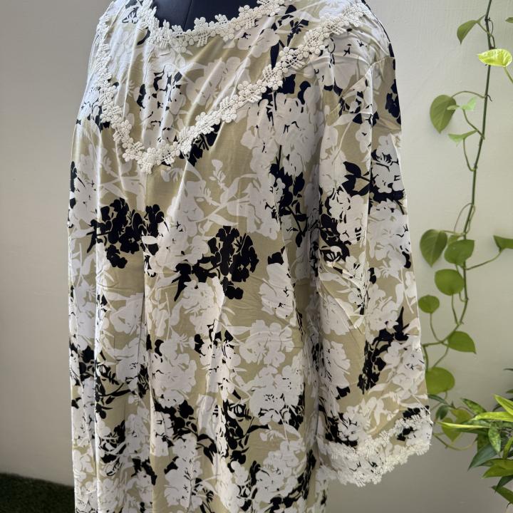 FLORAL V NECK LAYS MAXI | DUBAI MAXI |504