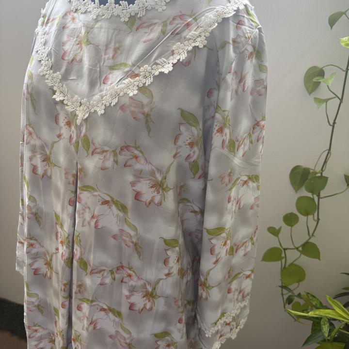 FLORAL V NECK LAYS MAXI | DUBAI MAXI |504