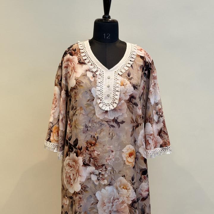 RAYON KAFTAN SLEEVE MAXI | DUBAI MAXI | 505