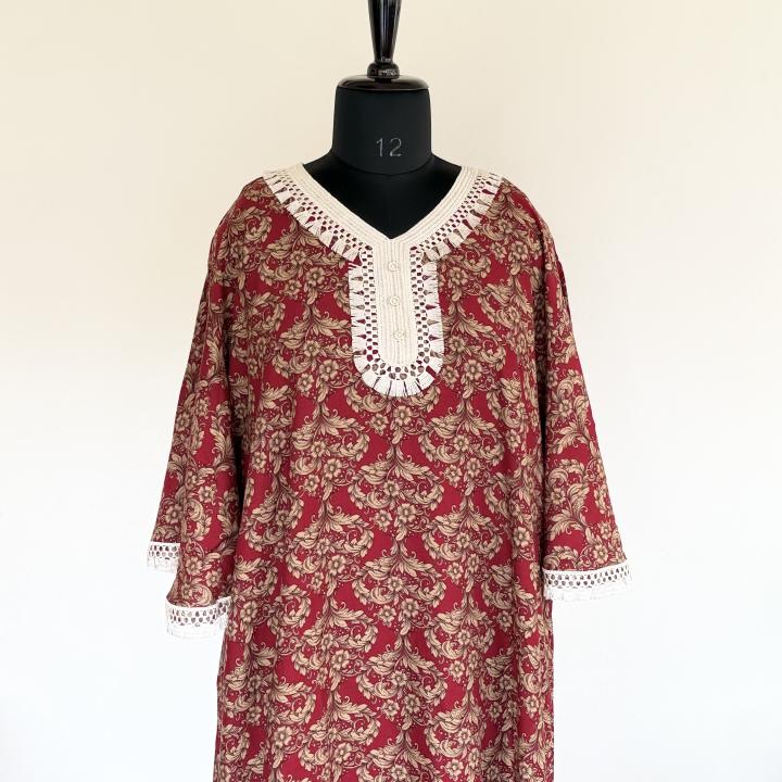 RAYON KAFTAN SLEEVE MAXI | DUBAI MAXI | 505