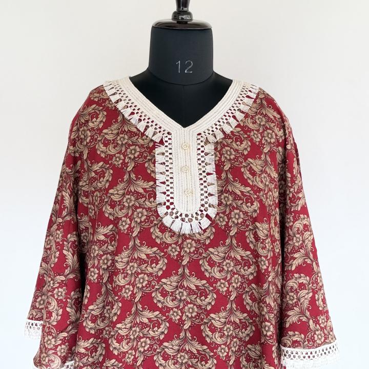 RAYON KAFTAN SLEEVE MAXI | DUBAI MAXI | 505