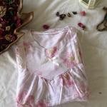 SOFT BLUSH FLOWER MAXI | FULL SLEEVE DUBAI MAXI | 504