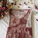 PLUM RED PETAL MAXI | BALOON SLEEVE DUBAI MAXI | 513