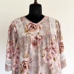 BEIGE BLOOM MAXI | BALOON SLEEVE DUBAI MAXI | 513