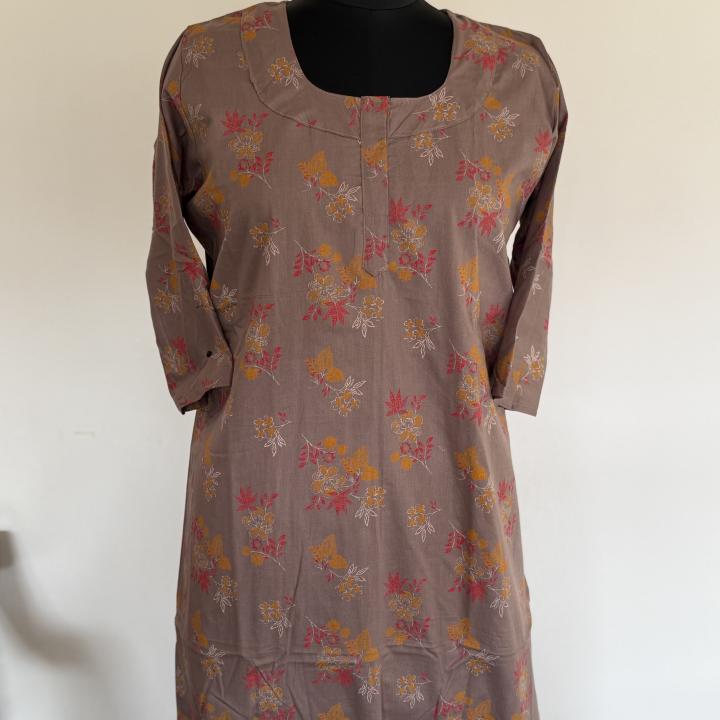 BISCUIT TONE COTTON MAXI | INDIAN MAXI | 507