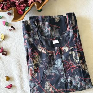 DEEP BLUE TONE COTTON MAXI | INDIAN MAXI | 507