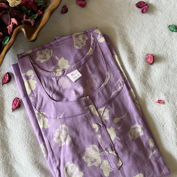 LAVENDER TONE COTTON MAXI | INDIAN MAXI | 507