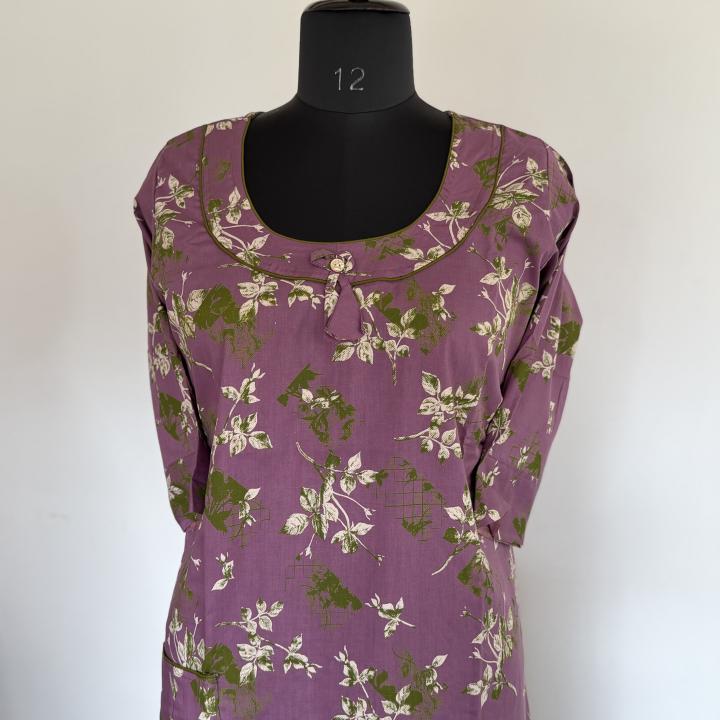 SOFT VIOLET TONE COTTON MAXI | INDIAN MAXI | 320