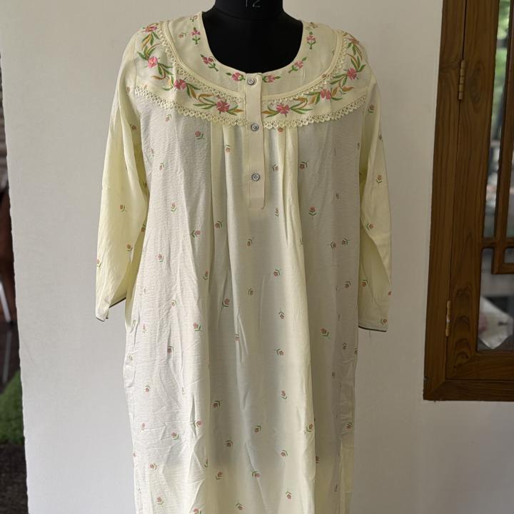 SOFT IVORY LACE MAXI | INDIAN MAXI | 507