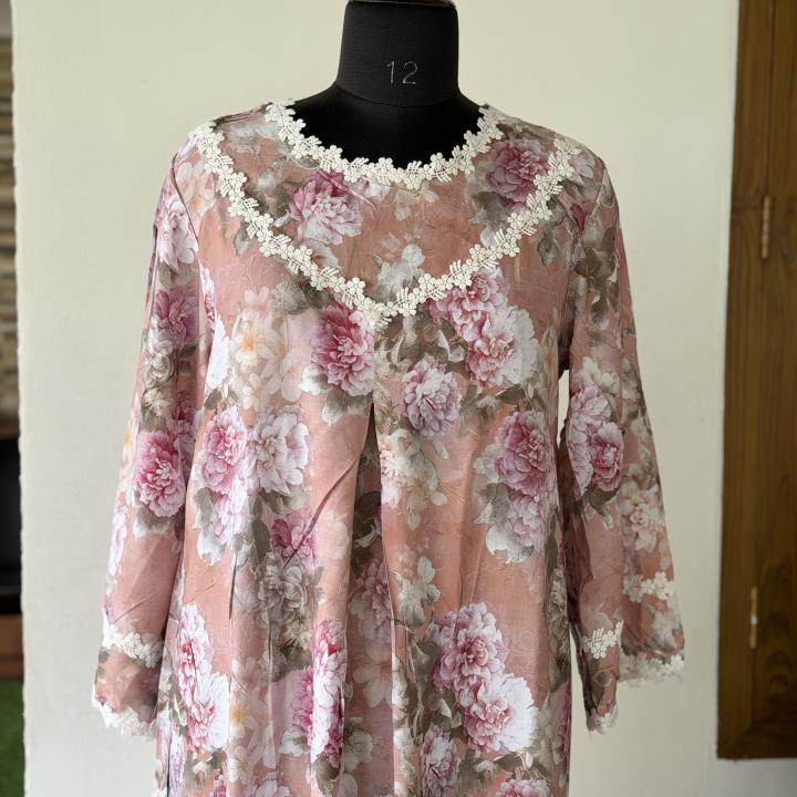 FLORAL V NECK LAYS MAXI | DUBAI MAXI | 504