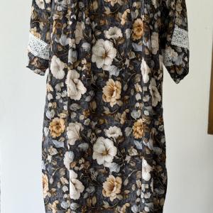 MOON PETAL FLOW MAXI | BALOON SLEEVE DUBAI MAXI | 513