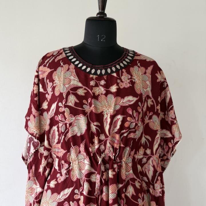 CHERRY BLOOM KAFTAN MAXI | 528