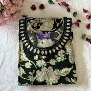 OLIVE BLOOM KAFTAN MAXI | 528