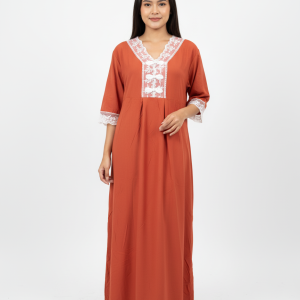 Half Sleeve PLAIN Rayon Maxi | ZHONG BRAND |