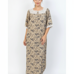SQUARE NECK RAYON MAXI | ZHONG BRAND