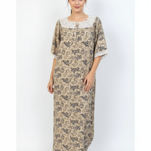 SQUARE NECK RAYON MAXI | ZHONG BRAND